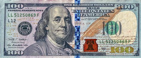 United States One Hundred Dollar Bill Digital Art By