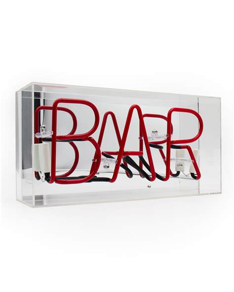 Acrylic Box Neon Bar Fred Segal