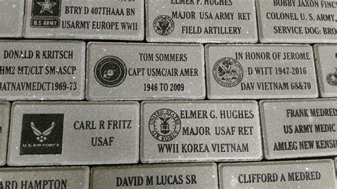 Memorial Brick Pavers Chapel Hill Post No 6