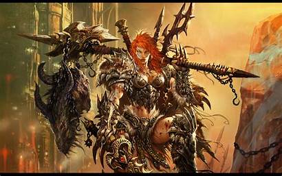 Barbarian Diablo Warrior Iii Fantasy Woman Computerspiele