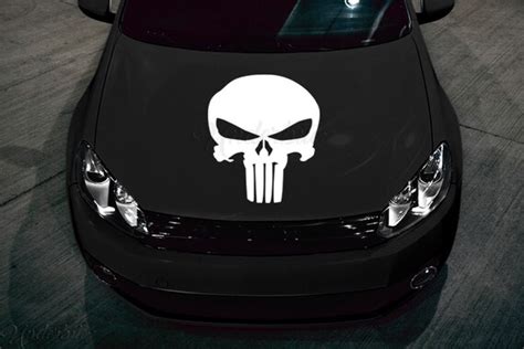 The Punisher Hood Decal 23 Multi Use Vinyl Sticker For Etsy