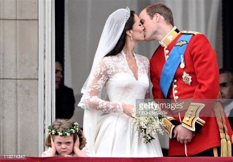 Britains Prince William Kisses His Wife Kate Duchess Of Cambridge