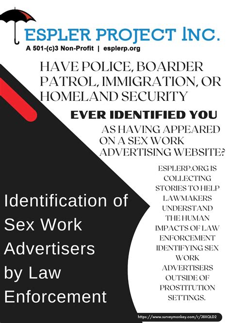 Identification Of Sex Work Advertisers By Law Enforcement Survey Sex