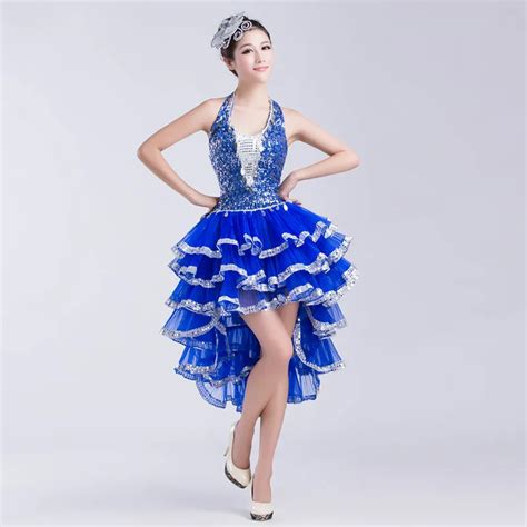 New Stage Performances Adult Costumes Modern Dance Jazz Dance Latin Dance Clothing Sequins Dance