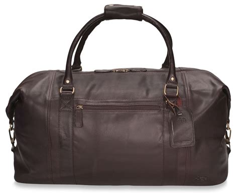 Brunhide Mens X Large Real Leather Holdall Travel Overnight Duffle Bag
