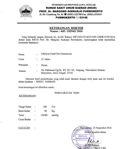 Contoh surat izin sakit adalah surat yang digunakan untu keperluan izin ketika dalam keaadan sakit, ketika seseorang dalam padahal, dalam pembuatan surat izin sakit terdapat beberapa susunan yang menjadikan surat itu resmi. Cara Membuat Surat Keterangan Sehat Dari Dokter dengan ...