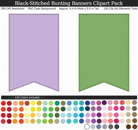 Bunting Banners Clipart Pack