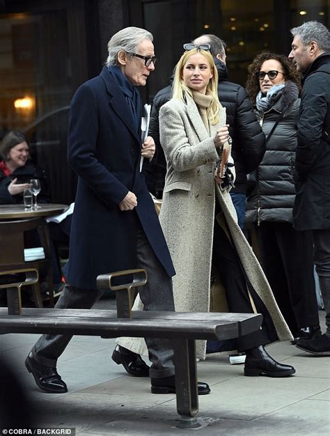 Bill Nighy Looks Dapper As He Steps Out For Lunch With A Pretty Female