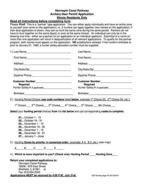 Illinois Deer Permit Application Fill Out And Sign Online Dochub