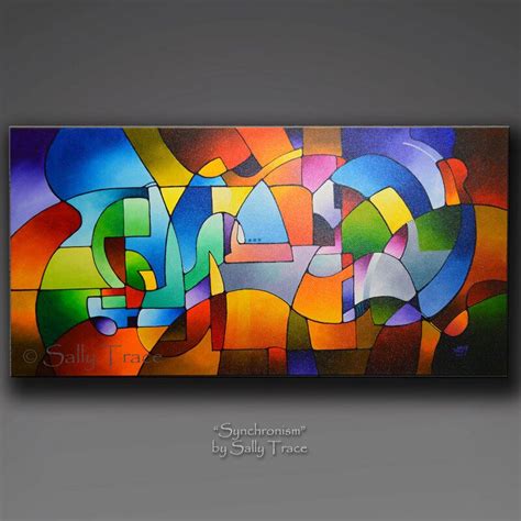 Synchronism Original Abstract Geometric Painting For Sale By Sally