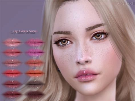 The Sims Resource Lip Gloss Stella By Angissi Sims 4 Downloads