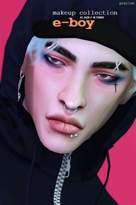 Praline Sims E Boy Makeup Collection • Sims 4 Downloads