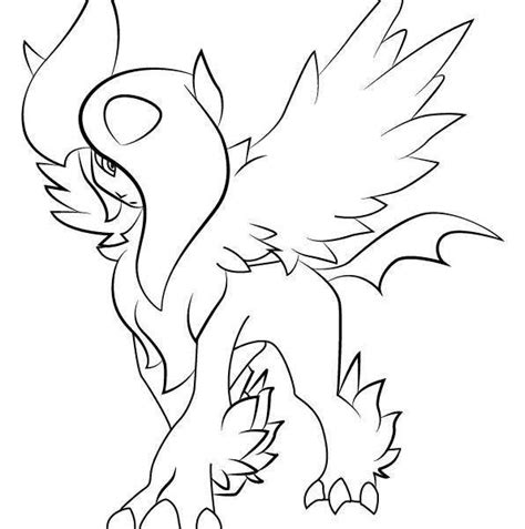 Absol Pokemon Coloring Pages Coloring Pages