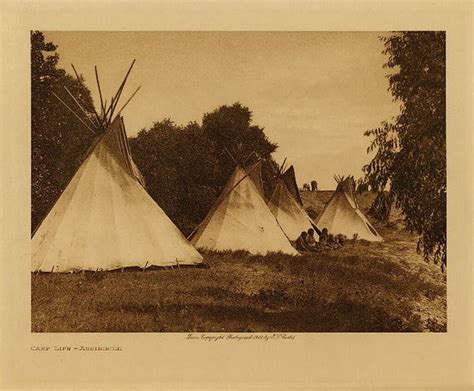 Camp Life Assiniboin Edward S Curtis Valley Fine Art