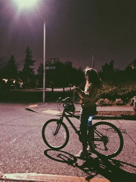 Biking At Midnight Night Biking Bike Rides Photography Night Bike Ride