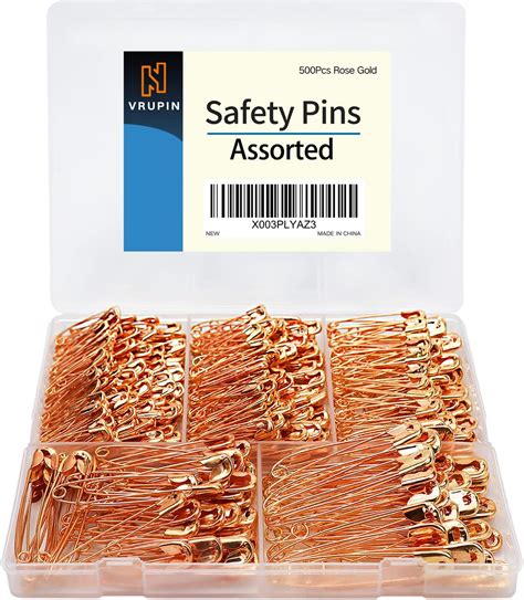 Safety Pins Assorted 500 Pcs Safety Pins 5 Different