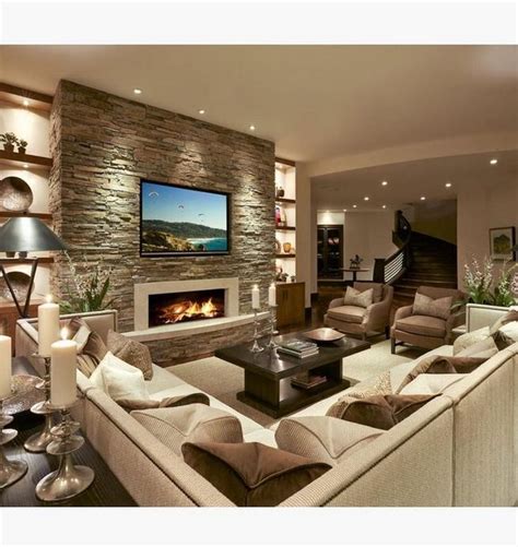 impressive living room ideas  fireplace  tv lmolnar