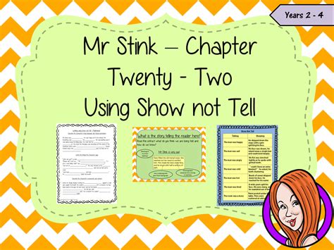 Using Show Not Tell In Writing Complete Lesson Mr Stink Writing