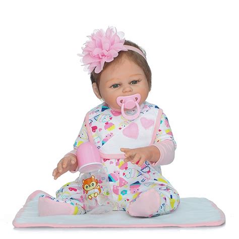 Full Silicone Reborn Baby Girl Doll Toy 50cm Newborn Princess Babies