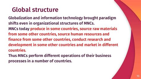 Multinational Corporations 3 Organizational Structure Of Mnc