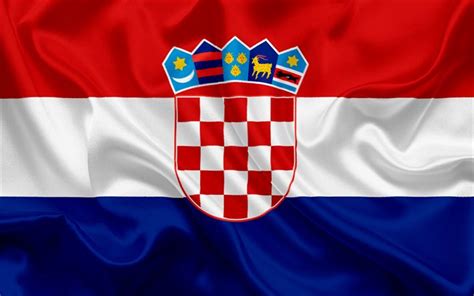 El rojo, el blanco y el azul son colores tradicionales croatos. Download wallpapers Croatian flag, Croatia, Europe, flag ...