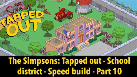 The Simpsons Tapped Out Springfield Elementary And School Design Youtube