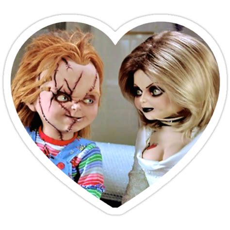 "Chucky + Tiff" Stickers by boypetal | Redbubble png image