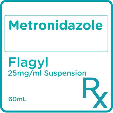 Flagyl Metronidazole 125mg5ml Oral Suspension 60ml Prescription