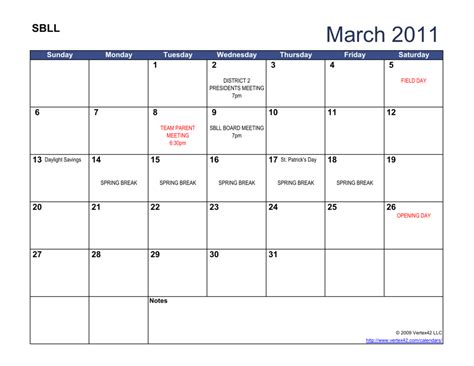 Calendar Templates By Vertex42 Printable Calendar