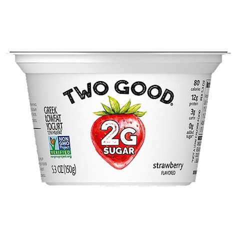 Too Good And Co Strawberry Flavored Lower Sugar Low Fat Greek Yogurt