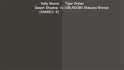 Kelly Moore Desert Shadow KM4911 5 Vs Tiger Drylac 038 60080 Statuary