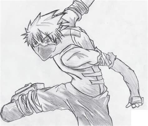 Kakashi Full Body Naruto Drawing ~ Drawing Easy