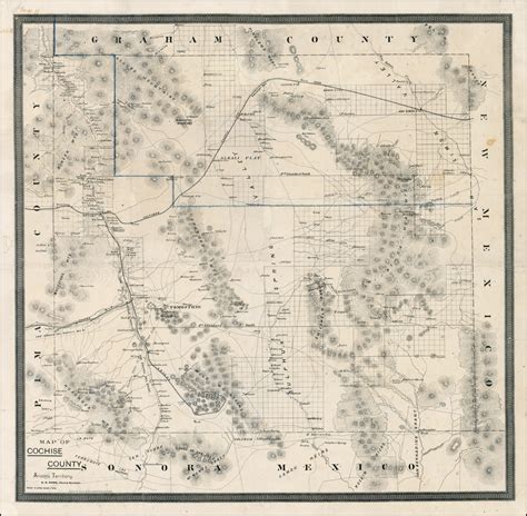 Detailed Map Of Cochise County Arizona