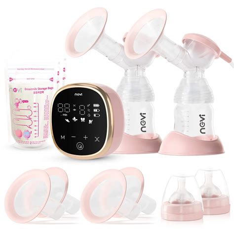 Ncvi Double Electric Breast Pump Portable Anti Backflow With 4 Size Flanges 4 Modes And 9