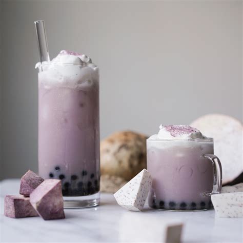 Taro Milk Tea Recipe W Tapioca Pearls Boba Hungry Huy