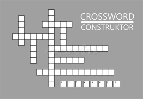 Crosswords Template Stock Illustrations 242 Crosswords Template Stock