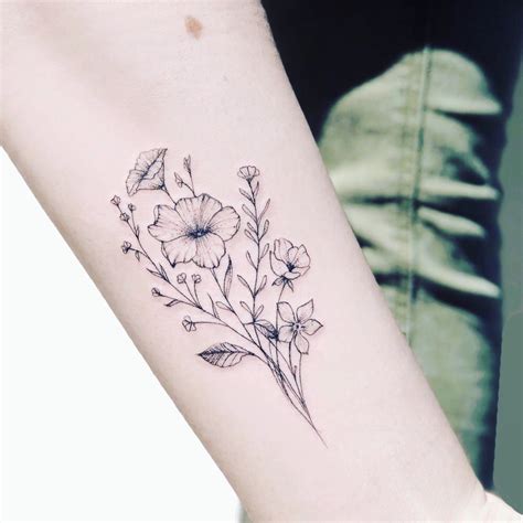 This Right Here Violet Tattoo Violet Flower Tattoos Bouquet Tattoo