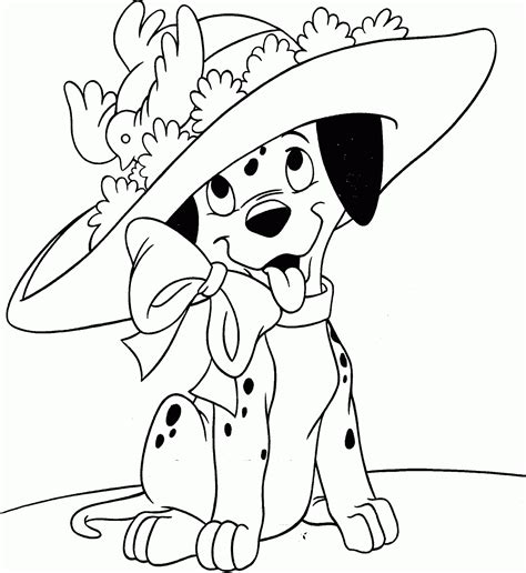 Coloriage Les 101 Dalmatiens 277 Films Danimation Coloriages à