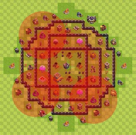 More images for clash of clans builder base level 7 layout » Clash of Clan Base Layouts: Town Hall Level 7 War Base - 2P.com ... | Clash of Clans Base ...
