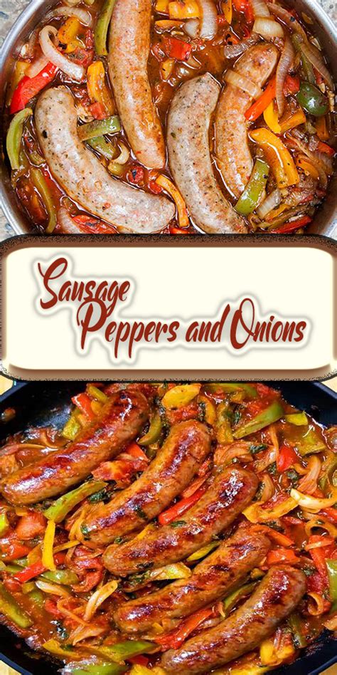This easy dish of sausage, peppers and onions with sauce can be cooked two ways: Sausage Peppers and Onions - Delicious Foods Around The World