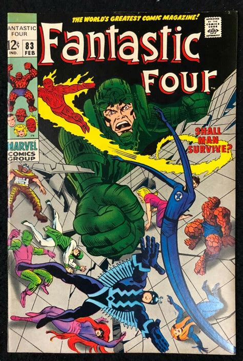Fantastic Four 1961 83 Vf 85 Inhumans Jack Kirby Cover And Art