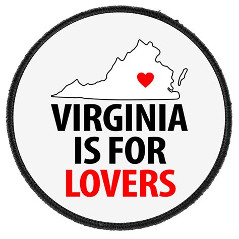 Custom Virginia Is For Lovers Round Patch By Waroenk Design Artistshot