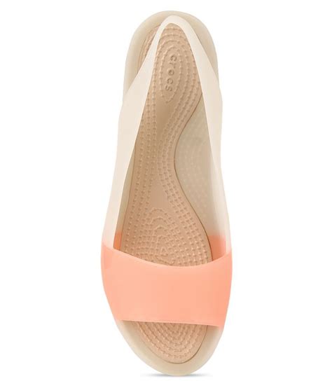 Crocs Peachpuff Flat Slip On And Sandal Relaxed Fit Price In India Buy