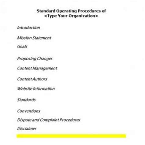 30 Editable Standard Operating Procedures Sops Templates Besty