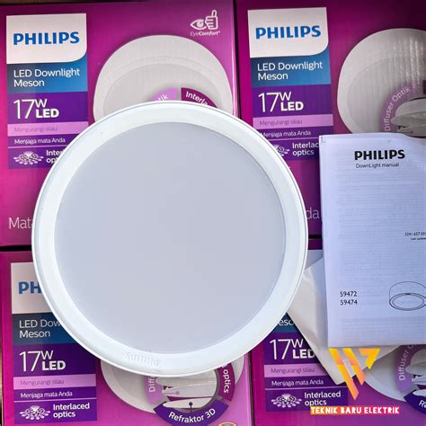 Lampu Philips Led Downlight 59472 Meson Outbow 17w D150 Gen 3 Surface