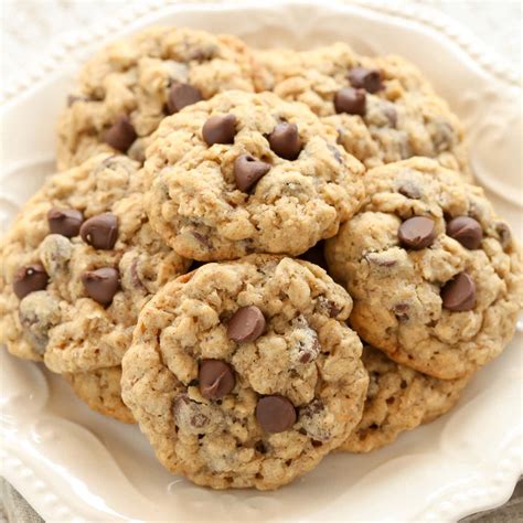 Soft And Chewy Oatmeal Chocolate Chip Cookies Live Well Bake Often