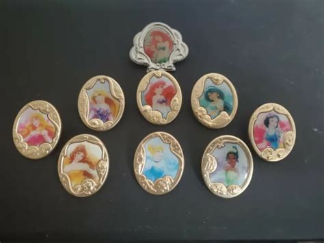 Disney Pin Princess Full Set 8 Pins And Bonus Collector Pin Ariel