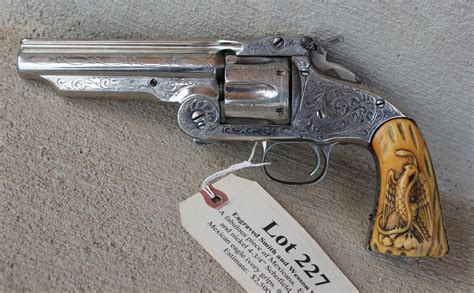 Engraved Smith And Wesson Schofield Revolver