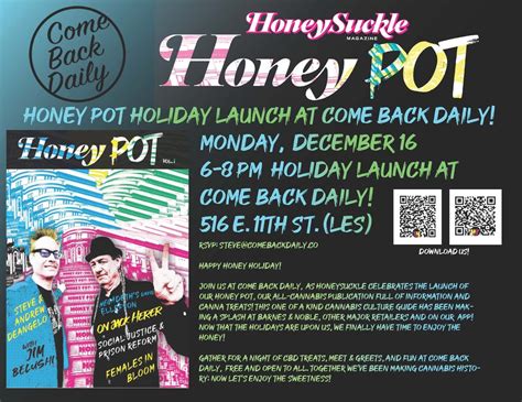 Dec 16 Honeysuckle Magazines Honey Pot Holiday Launch Party East