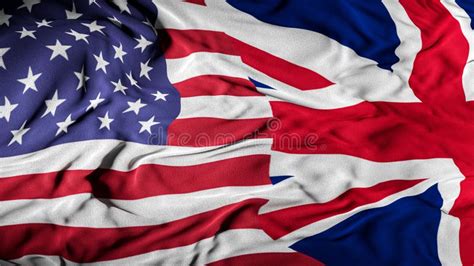 Us Uk Combined Flag United States And United Kingdom Relations